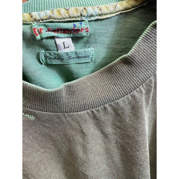 Dr. Collectors Teddy Forever Men's Green Tie Dye Size L - Picture 5 of 5